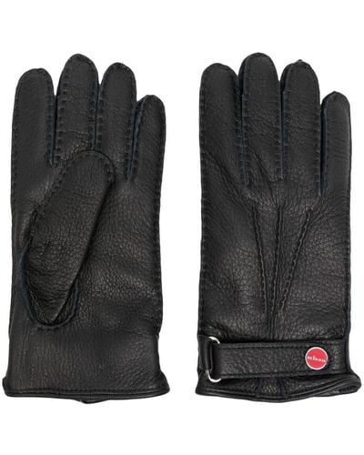 Kiton Leather Gloves - Black