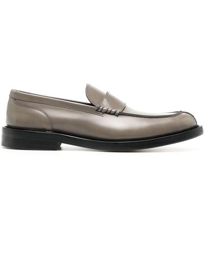 Paul Smith Rossini Leather Loafers - Gray