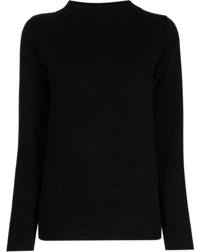 N.Peal Cashmere Funnel-neck Cashmere Sweatshirt - Black