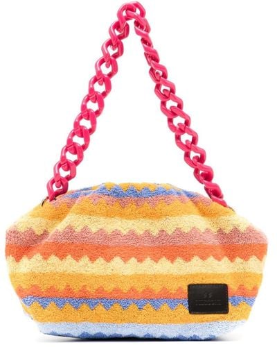 Missoni Shopper Met Zigzagprint - Roze