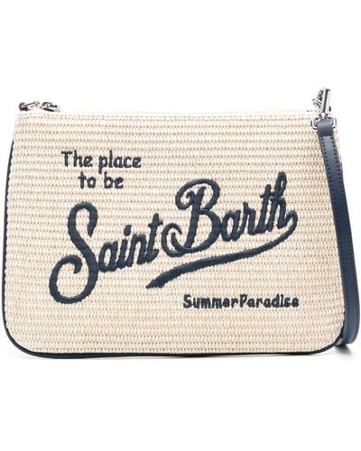 Mc2 Saint Barth Parisienne Straw Clutch Bag - Natural