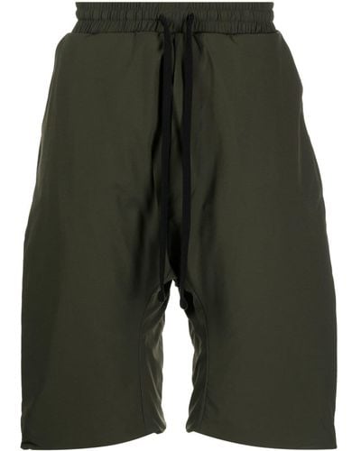Thom Krom Drawstring Drop-crotch Shorts - Green