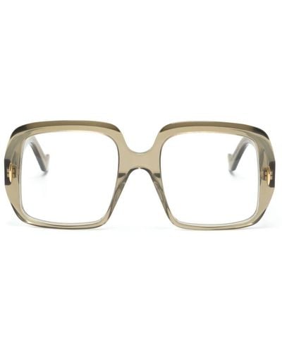 Loewe Brille mit eckigem Gestell - Braun