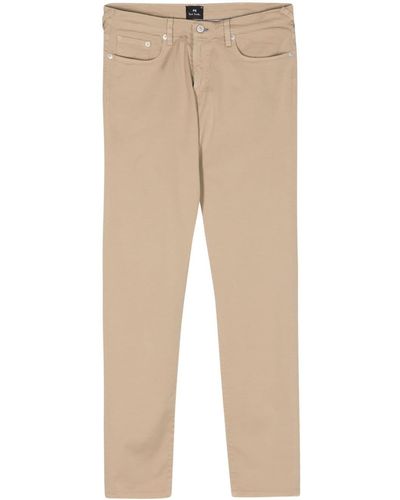 PS by Paul Smith Mid Waist Straight Jeans - Naturel