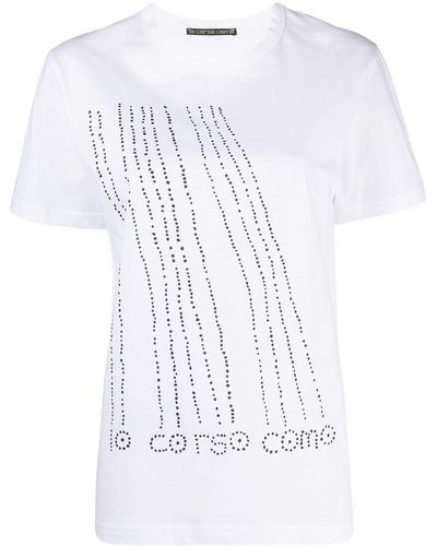 10 Corso Como Logo-print Cotton T-shirt - White