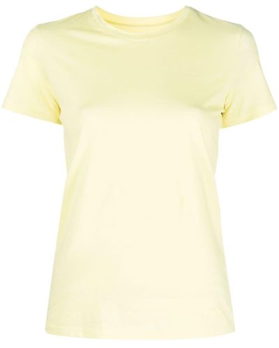 Vince Pima-cotton Short-sleeve T-shirt - Yellow