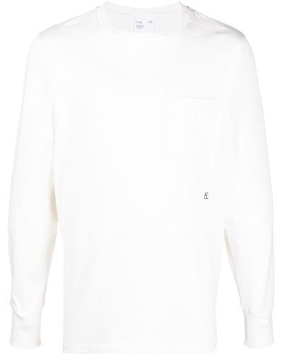Helmut Lang Pullover mit Logo - Weiß