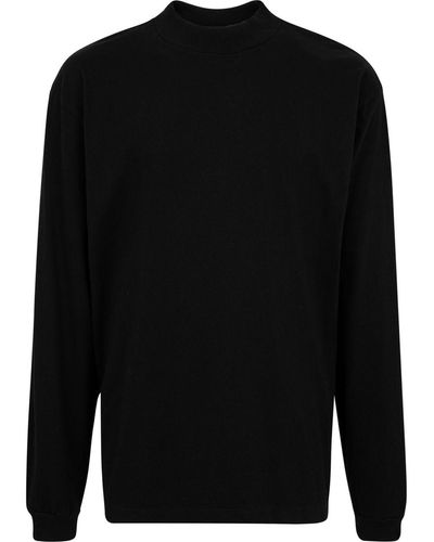 John Elliott モックネック ロングtシャツ - ブラック