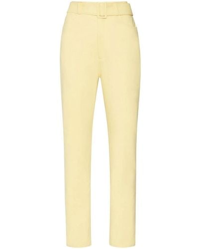 LAPOINTE Belted Slim-cut Jeans - Yellow