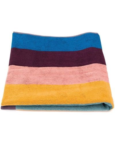 Paul Smith Signature Stripe Beach Towel - Blue