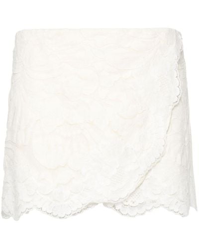 N°21 Corded-lace Mini Skirt - White