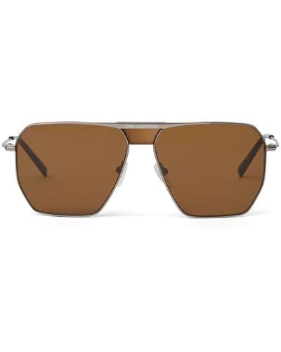 Karl Lagerfeld Geometric-frame Tinted Sunglasses - Brown