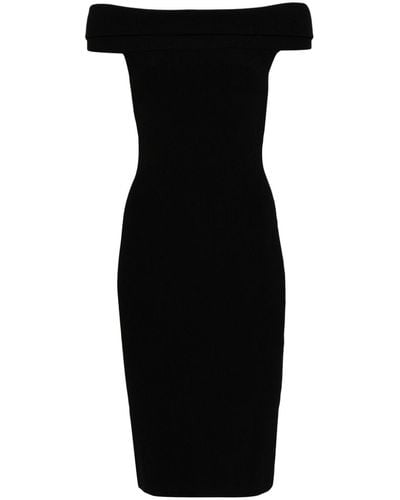 IRO Adjo Off-shoulder Knitted Dress - Black