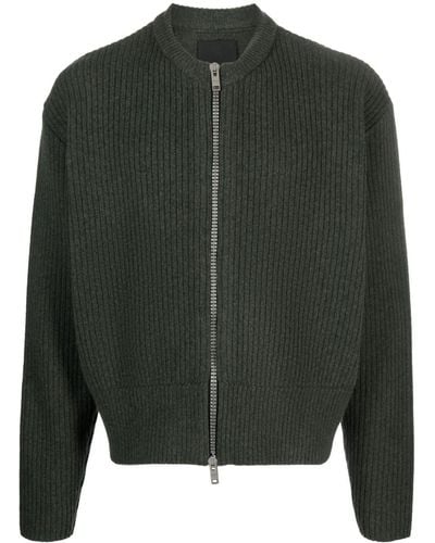 Givenchy Cardigan en laine à fermeture zippée - Vert