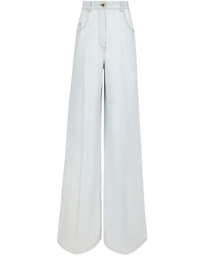 Nina Ricci High-waisted Flared Jeans - White