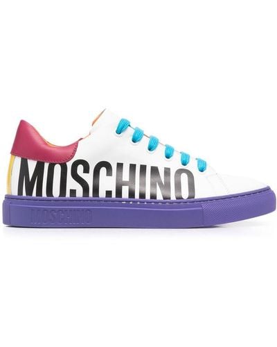 Moschino Logo Low-top Trainers - White