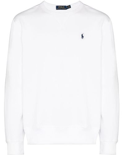 Polo Ralph Lauren Sweatshirt mit Logo-Stickerei - Weiß
