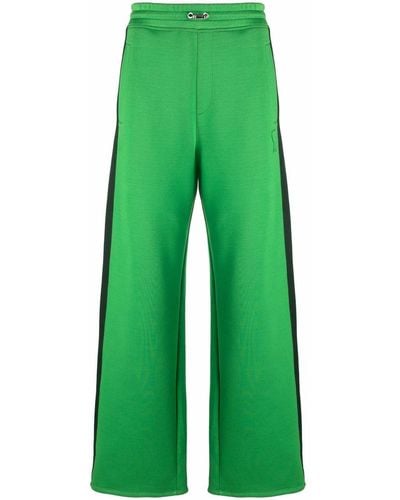 Ami Paris Pantalones de chándal con rayas laterales - Verde