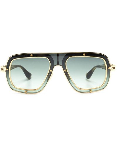 Dita Eyewear Raketo Round-frame Sunglasses - Green