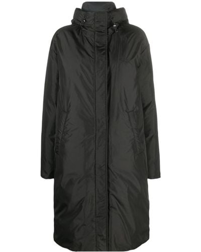 MSGM Oversized Hooded Down Coat - Black