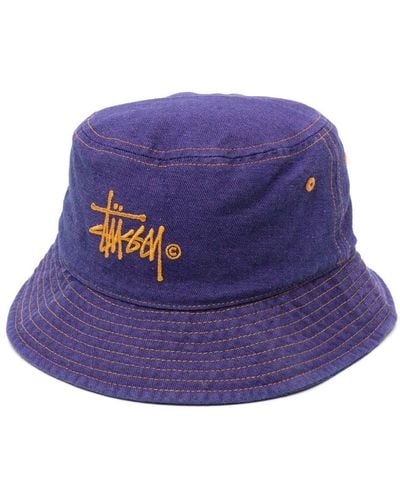 Stussy Copyright Bucket Hat - Purple