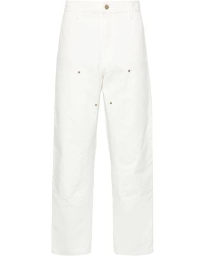 Carhartt Double-knee Organic-cotton Pants - White