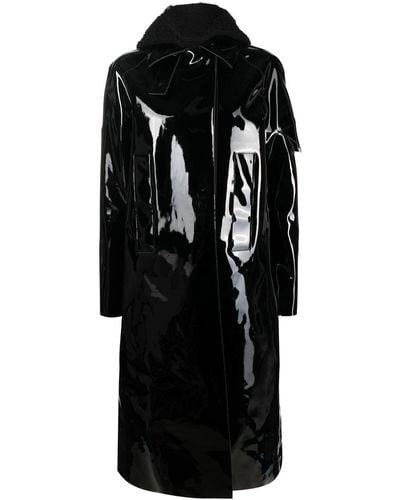 1017 ALYX 9SM Hooded Pvc Rain Coat - Black