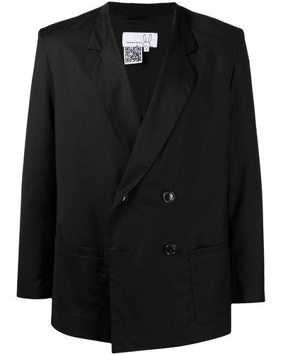 Natasha Zinko Blazer cintré à boutonnière croisée - Noir