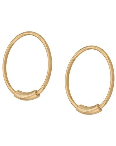 Maria Black Basic S Hoop Earrings - Metallic