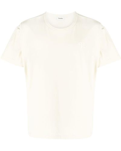 Nanushka Reece Monogram-print T-shirt - White
