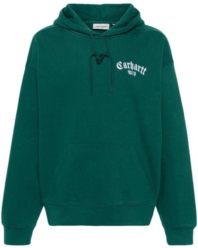 Carhartt Sudadera con capucha y logo bordado - Verde