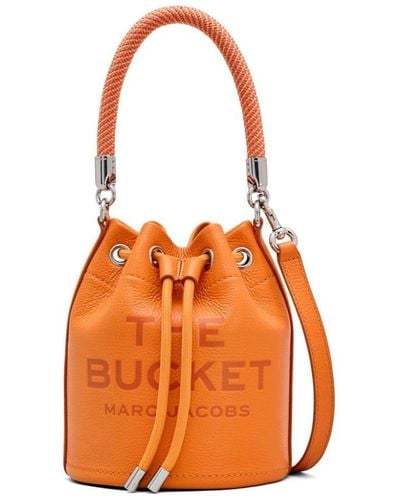 Marc Jacobs The Leather Bucket Tas - Oranje
