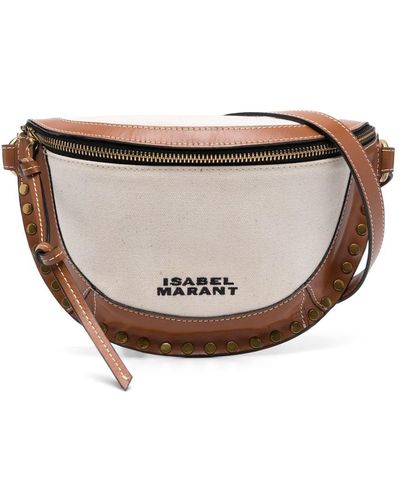 Isabel Marant Skano Logo-print Belt Bag - Gray