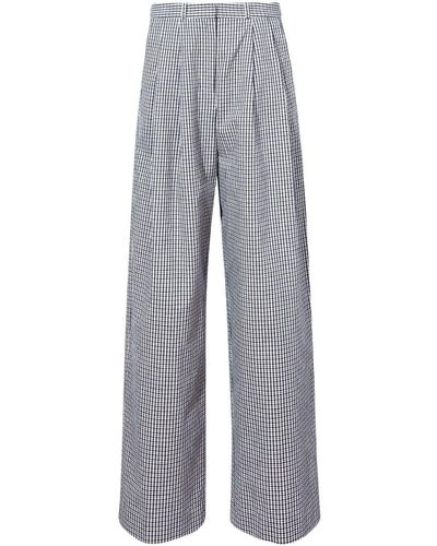Proenza Schouler Amber High-waisted Tailored Trousers - Grey
