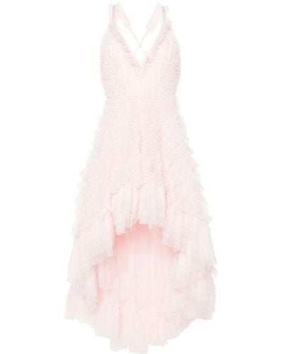 Needle & Thread Mia Cami Ruffled High-low Gown - Pink