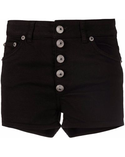 Dondup Shorts con detalle de botones - Negro