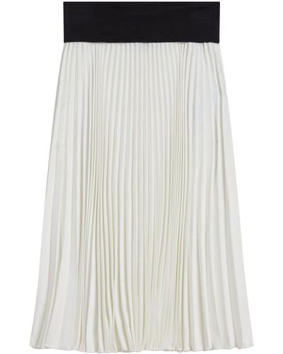 agnès b. Baïa Pleated Skirt - White