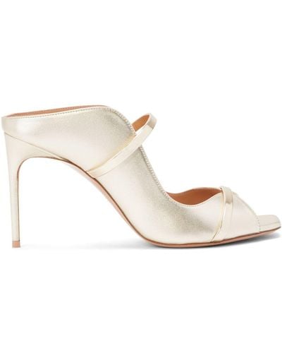 Malone Souliers Noah 90mm Leather Mules - White
