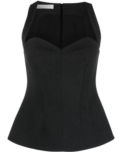 Philosophy Di Lorenzo Serafini Haut de bikini à design bustier - Noir