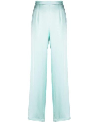 Styland High-waisted Straight-leg Trousers - Blue