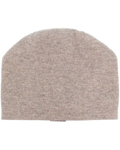 Moorer Fine-knit Cashmere Hat - Grey