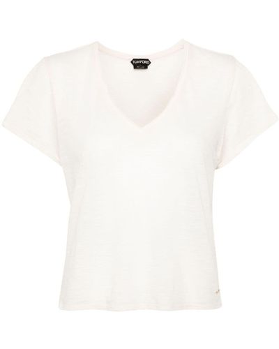Tom Ford Semi-sheer T-shirt - White