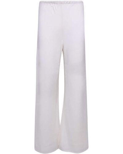Wardrobe NYC Cropped Wide-leg Trousers - White