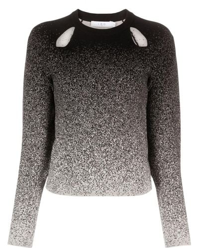 IRO Neyla Cut-out Gradient Sweater - Black
