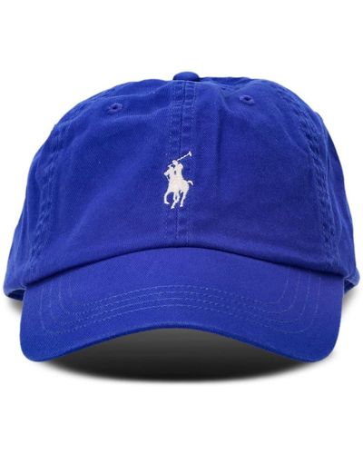 Polo Ralph Lauren Polo Pony Cotton Baseball Cap - Blue