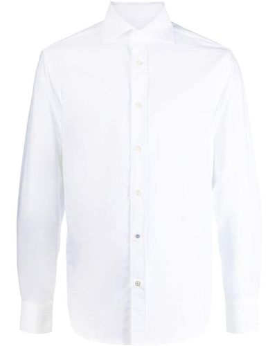 Jacob Cohen Hemd mit Eton-Kragen - Weiß