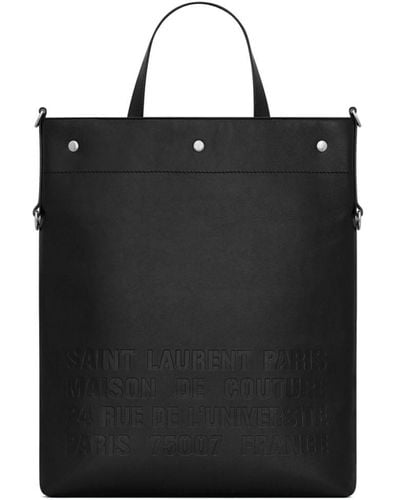 Saint Laurent Université Foldable Tote Bag - Black