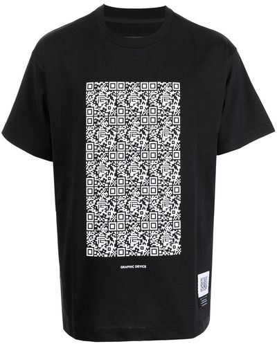Fumito Ganryu Graphic-device Short-sleeve T-shirt - Black