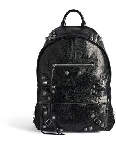 Balenciaga Le Cagole Studded Backpack - Black