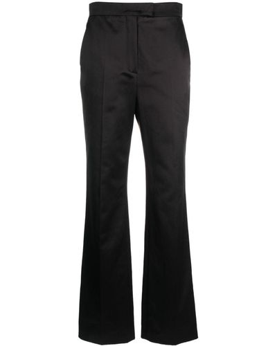 Fendi Pantalon de tailleur à coupe évasée - Noir